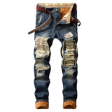 Designer ripped jeans for men